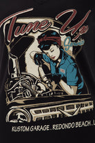 Queen Kerosin - T-Shirt mit V-Ausschnitt «Tune Up»