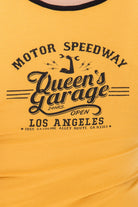 Queen Kerosin - Tank Top mit trendiger Knopfleiste «Speedway»