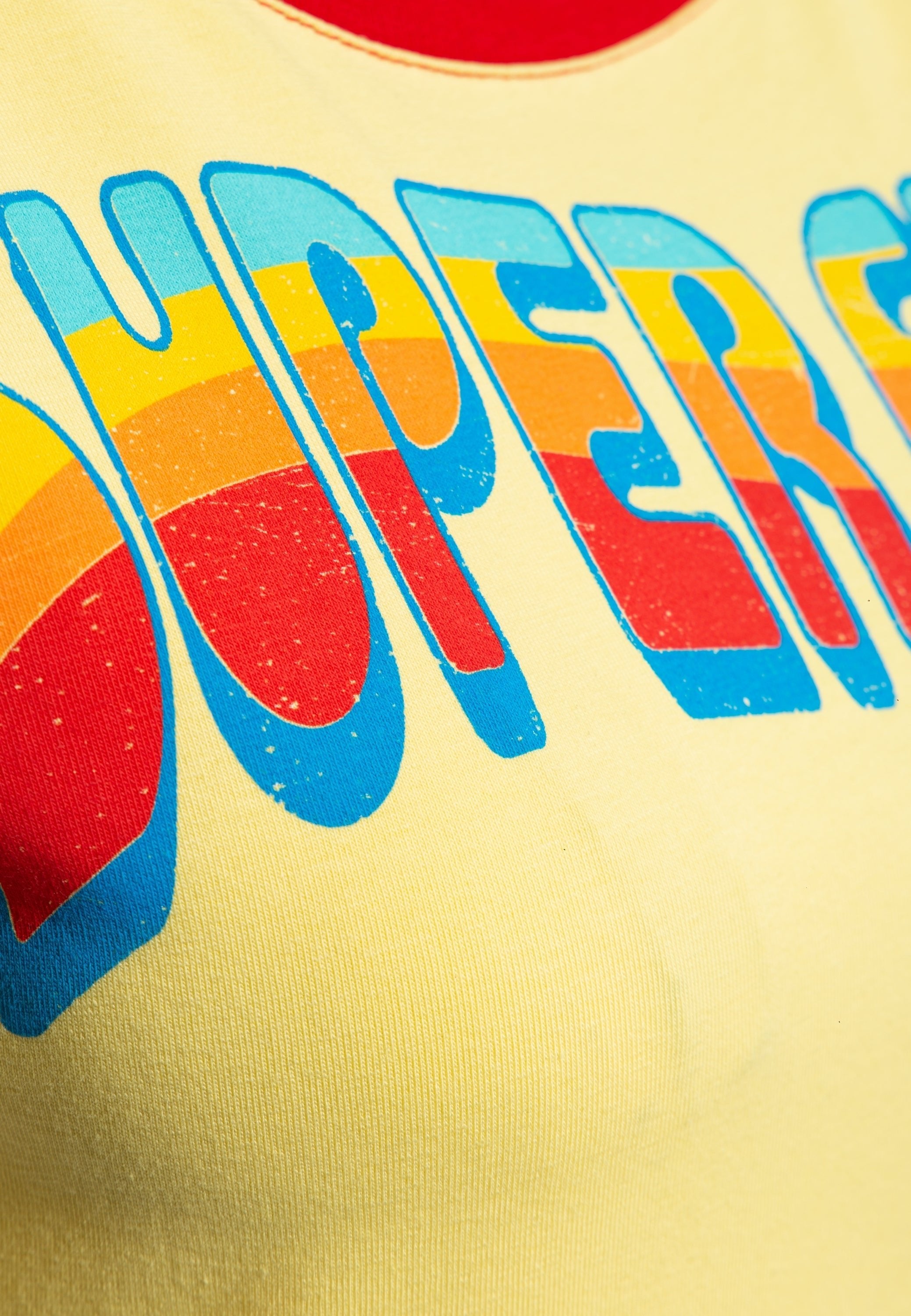 Queen Kerosin - Vintage Ringer T-Shirt «Super Cutie»
