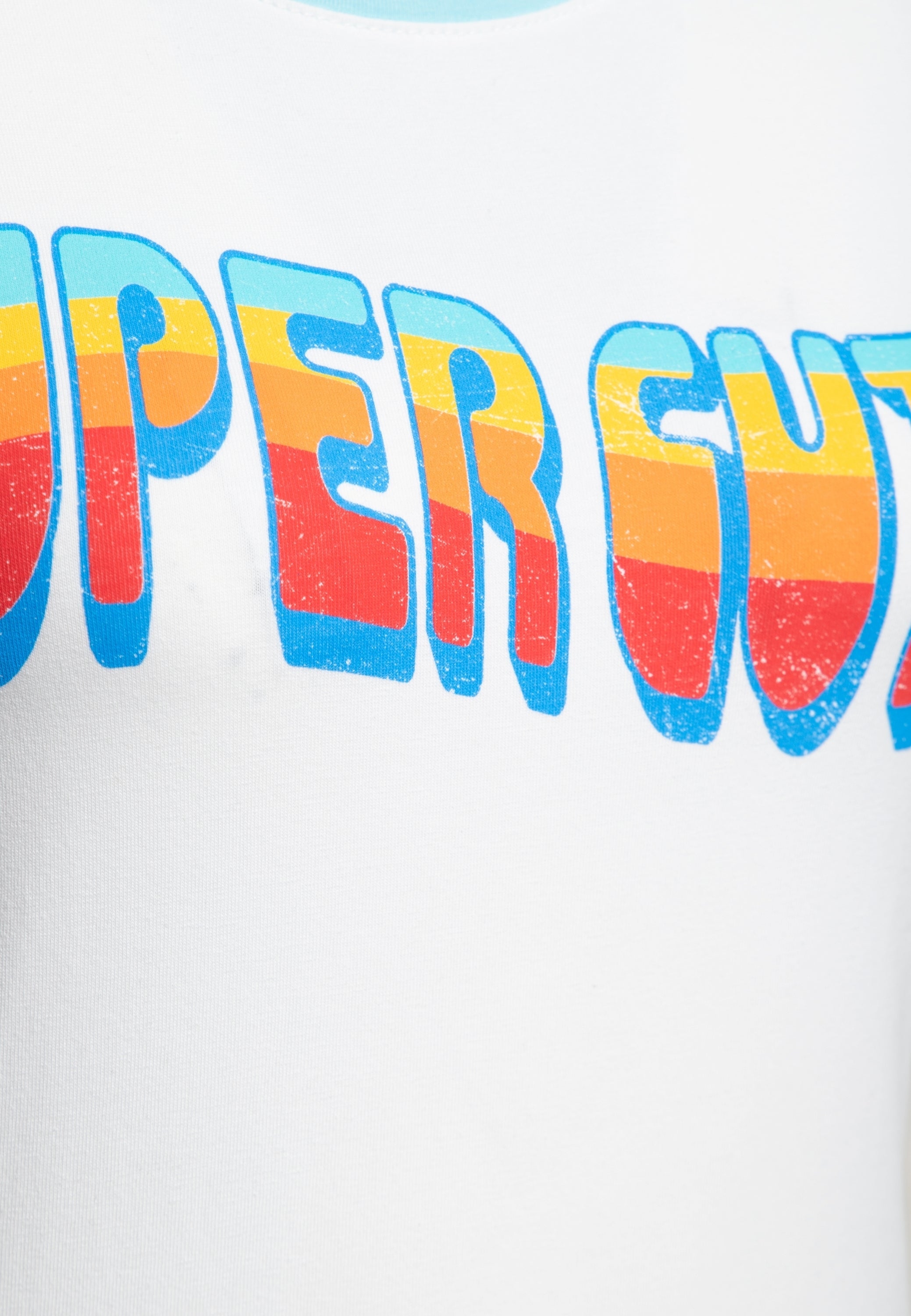 Queen Kerosin - Vintage Ringer T-Shirt «Super Cutie»