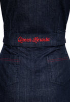 Queen Kerosin - Western Pencil Kleid «Roses»
