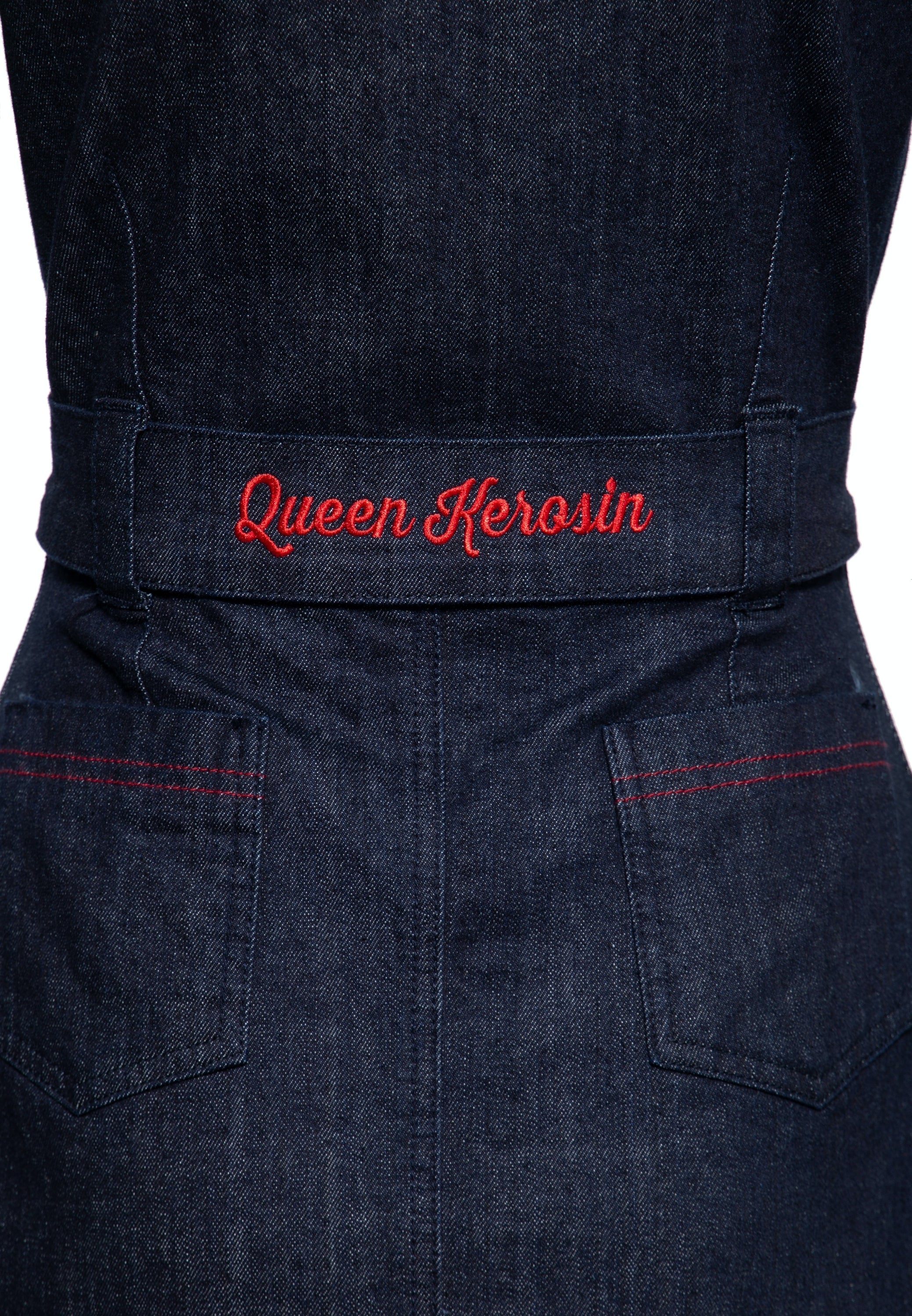 Queen Kerosin - Western Pencil Kleid «Roses»