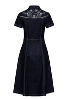 Queen Kerosin - Western Swing Kleid mit Stickerei