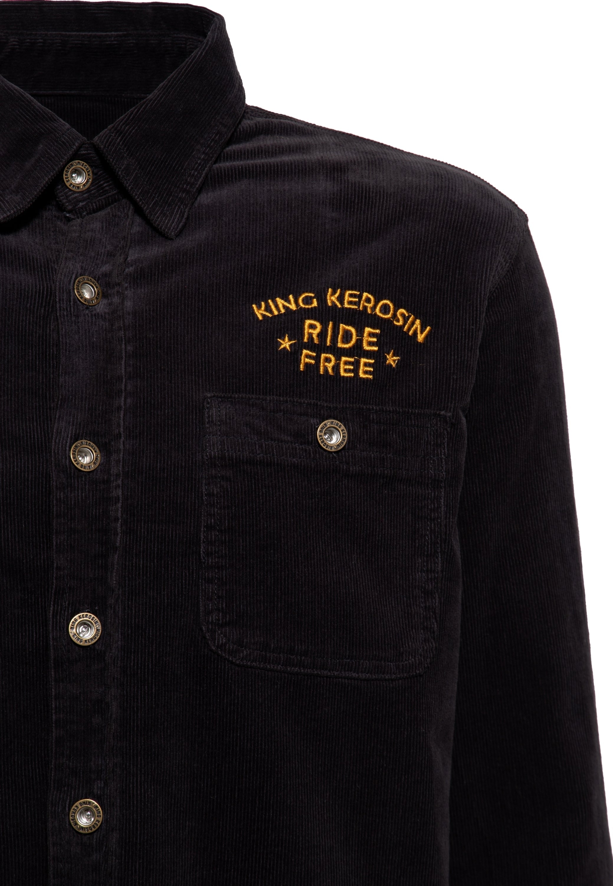 King Kerosin - Workwear Hemd «Ride Free Live Free»
