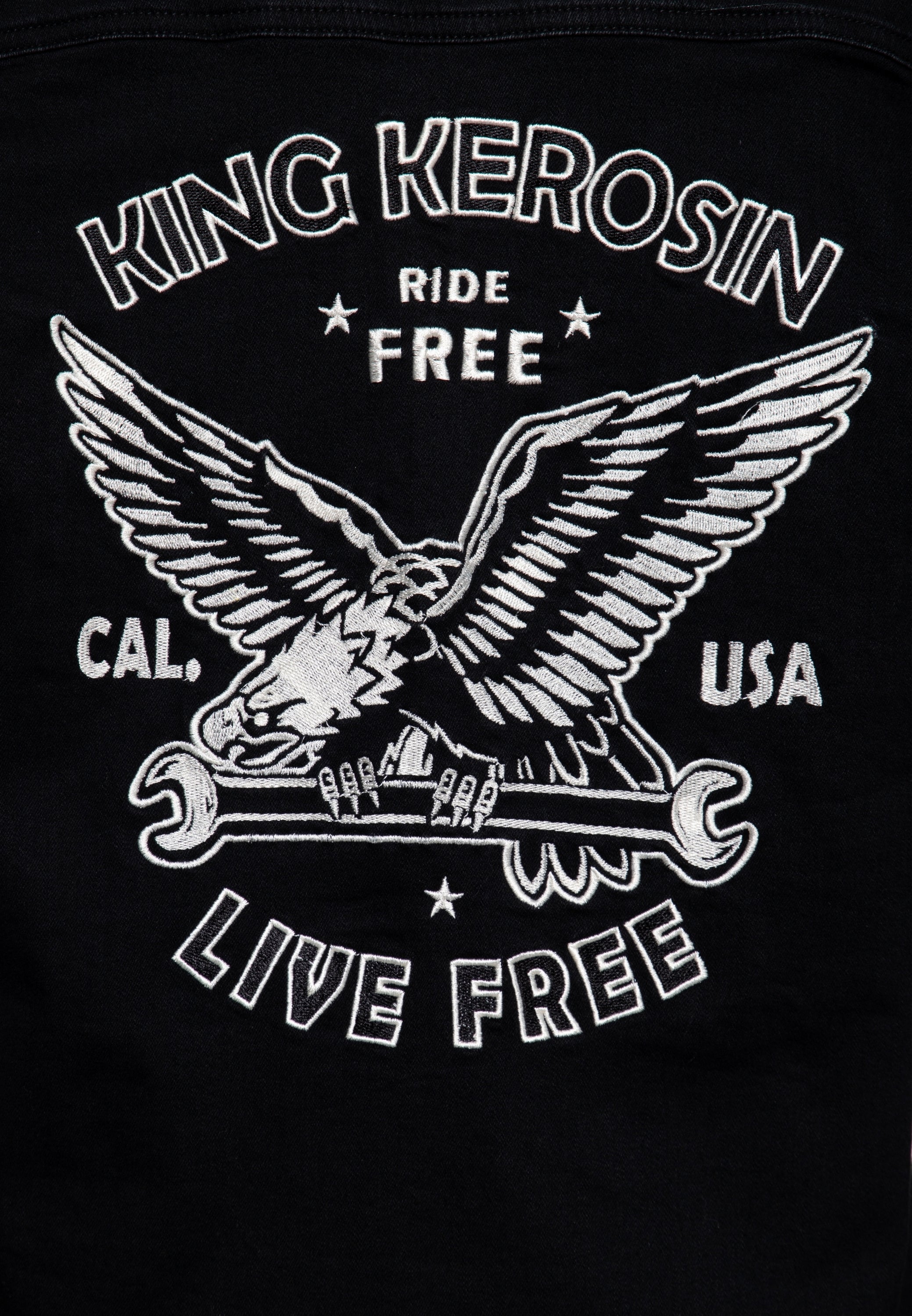 King Kerosin - Workwear Hemd «Ride Free Live Free»
