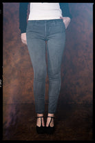 Queen Kerosin - Workwear Jeanshose mit Oilwash Effekt