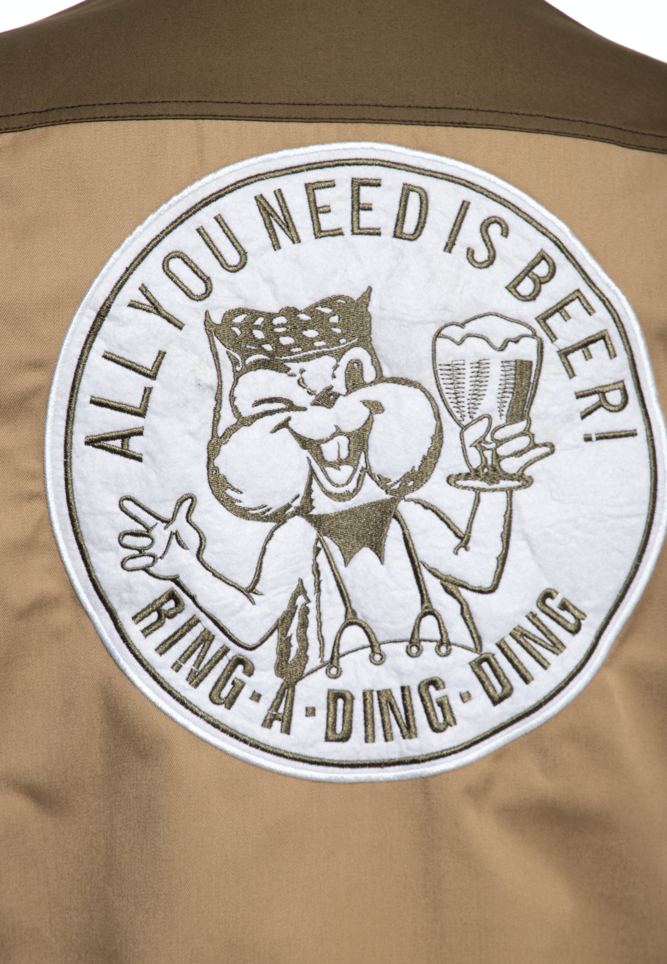 King Kerosin - Workwear Kurzarm Hemd «All You Need is Beer»