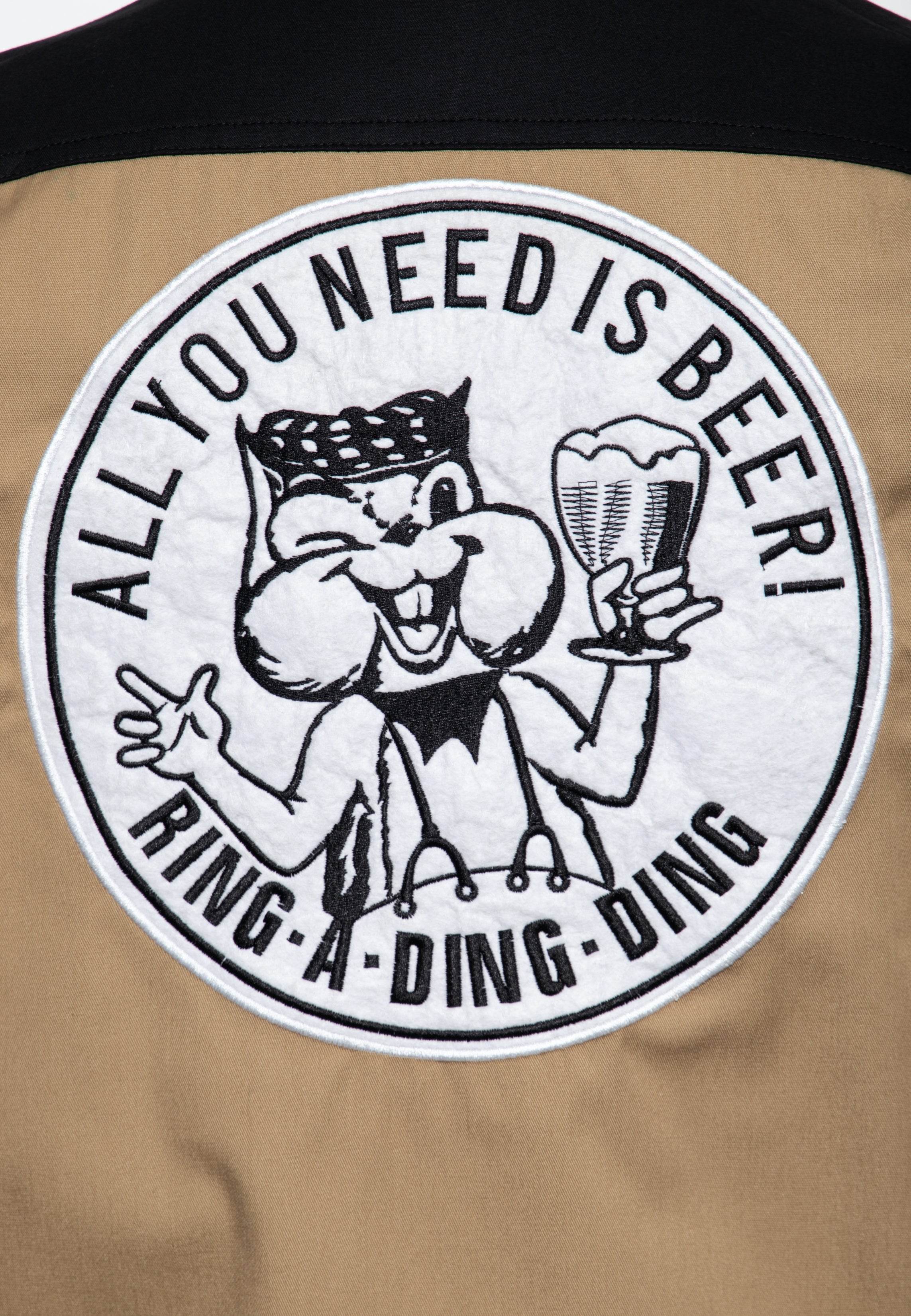 King Kerosin - Workwear Kurzarm Hemd «All You Need is Beer»