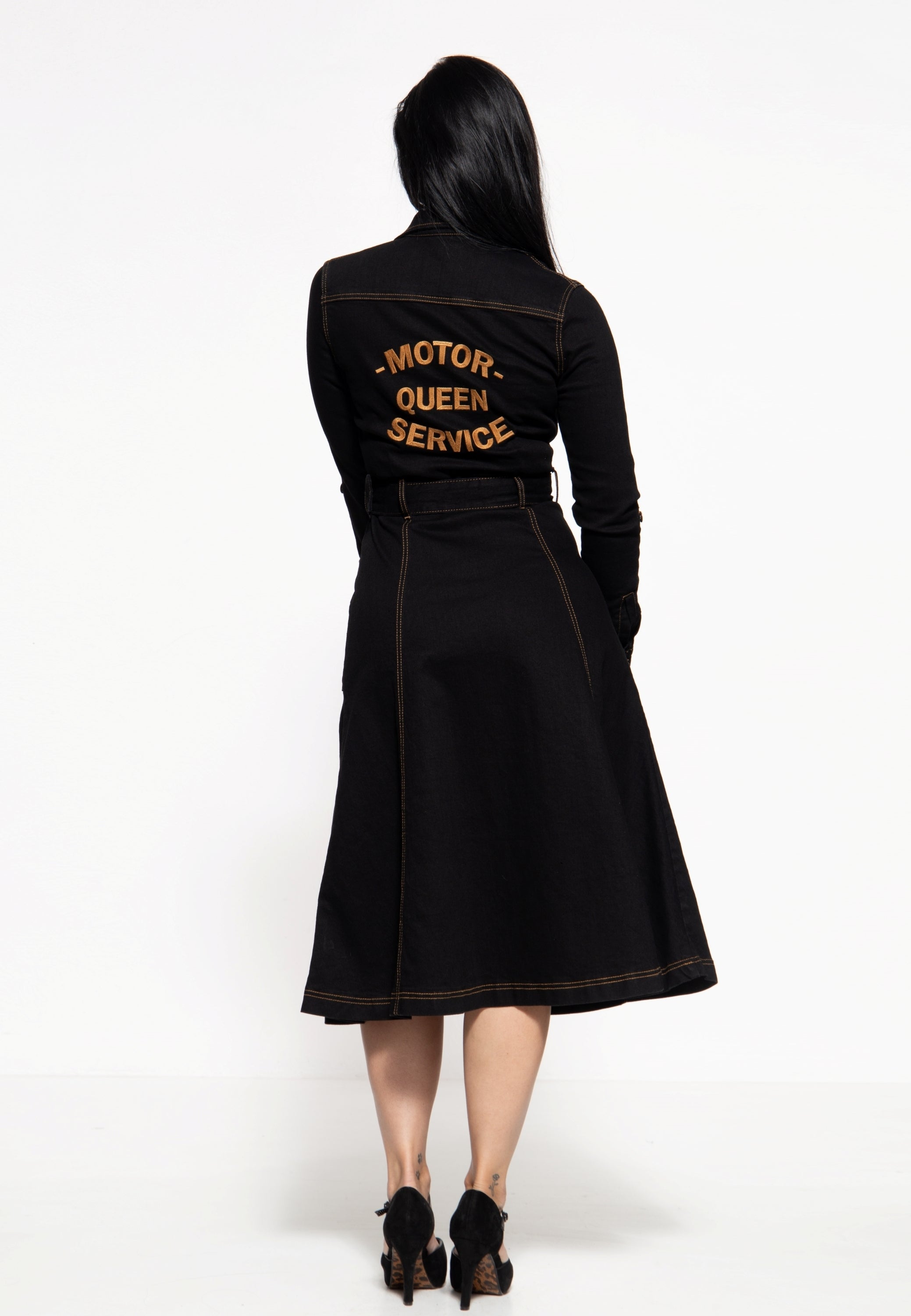 Queen Kerosin - Workwear Swing-Dress «Motor Queen Service»