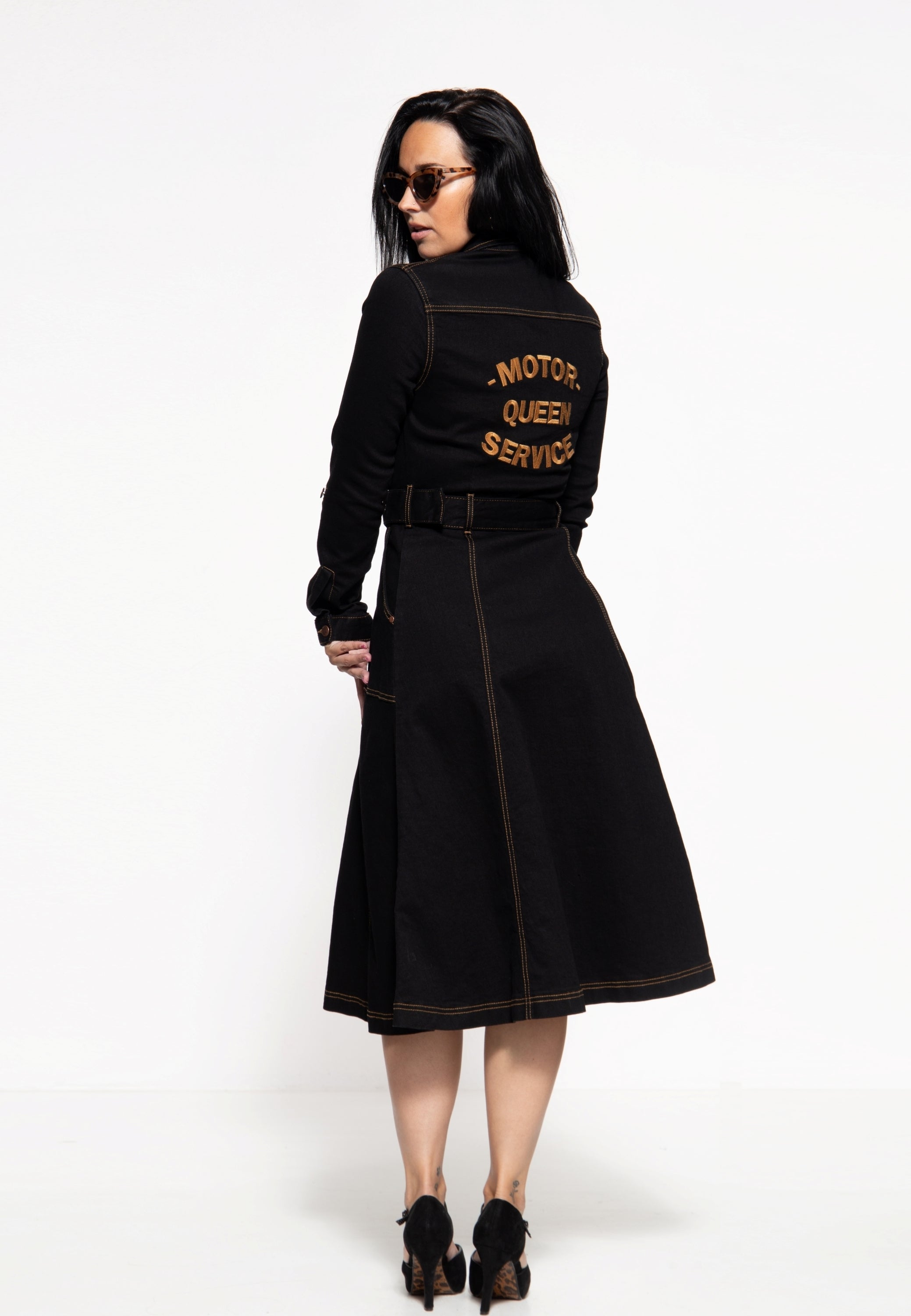 Queen Kerosin - Workwear Swing-Dress «Motor Queen Service»