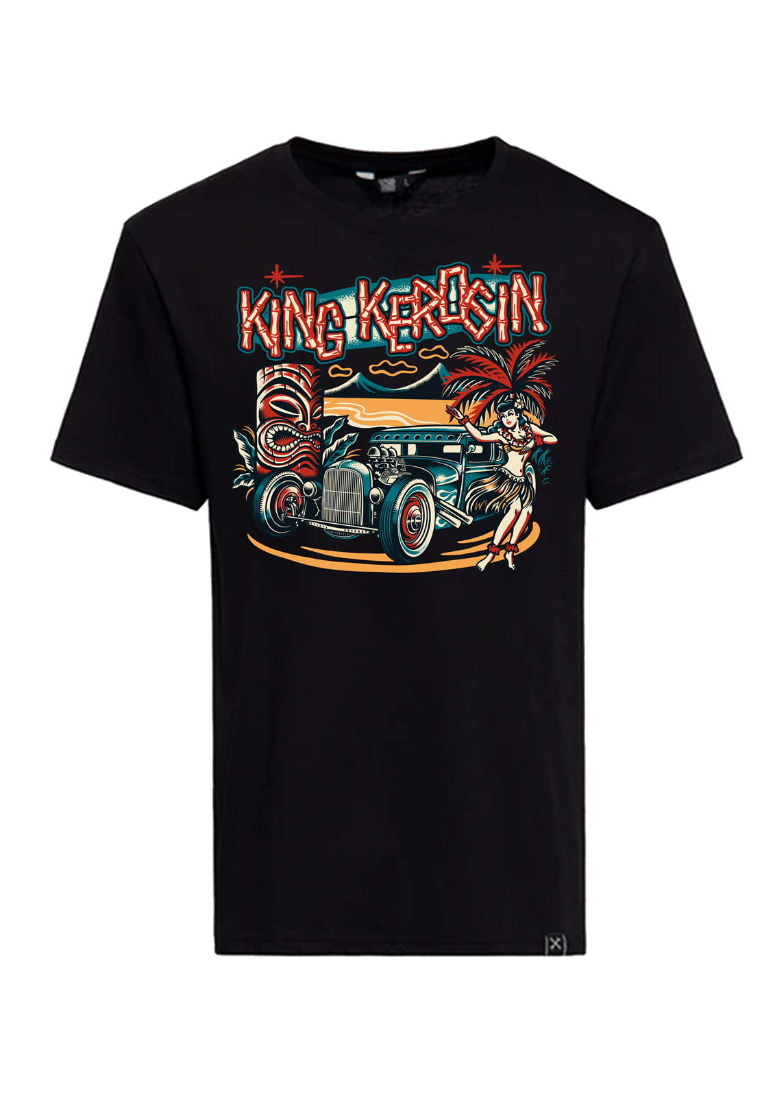 Herren T-Shirt "Tiki" in Black
