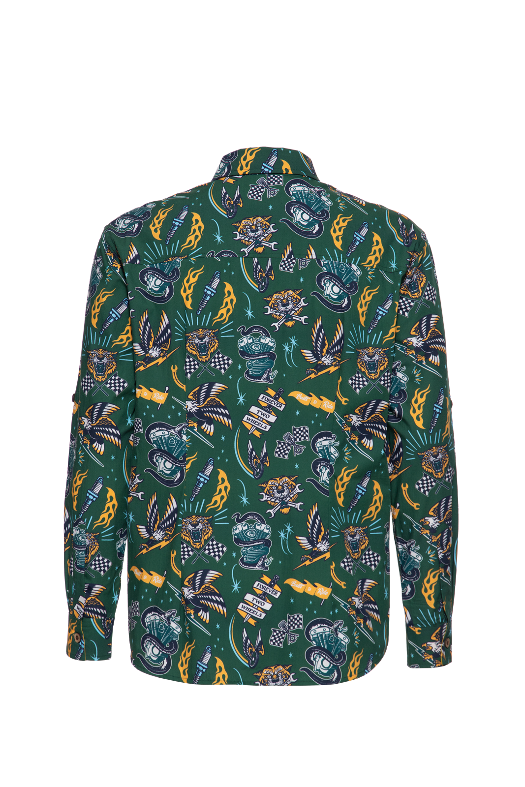 Herren Busines-Hemd "Tattoo Style" in Dark Green