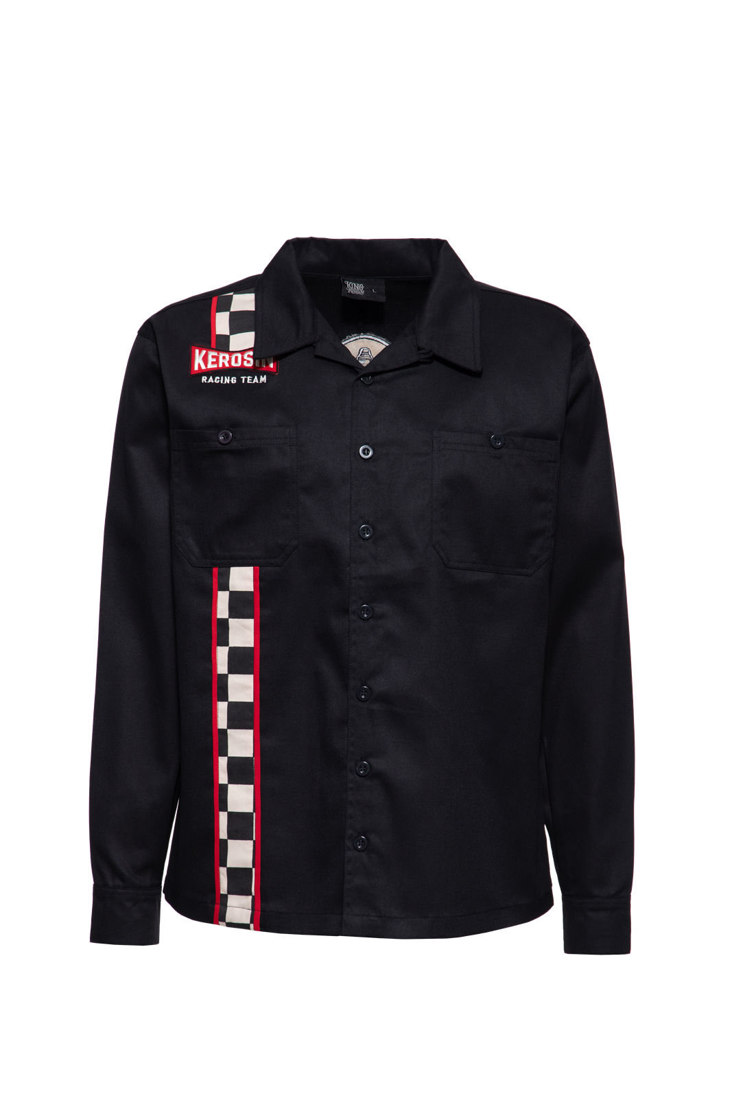Herren Hemd Dragstrip "Racing team" in Black