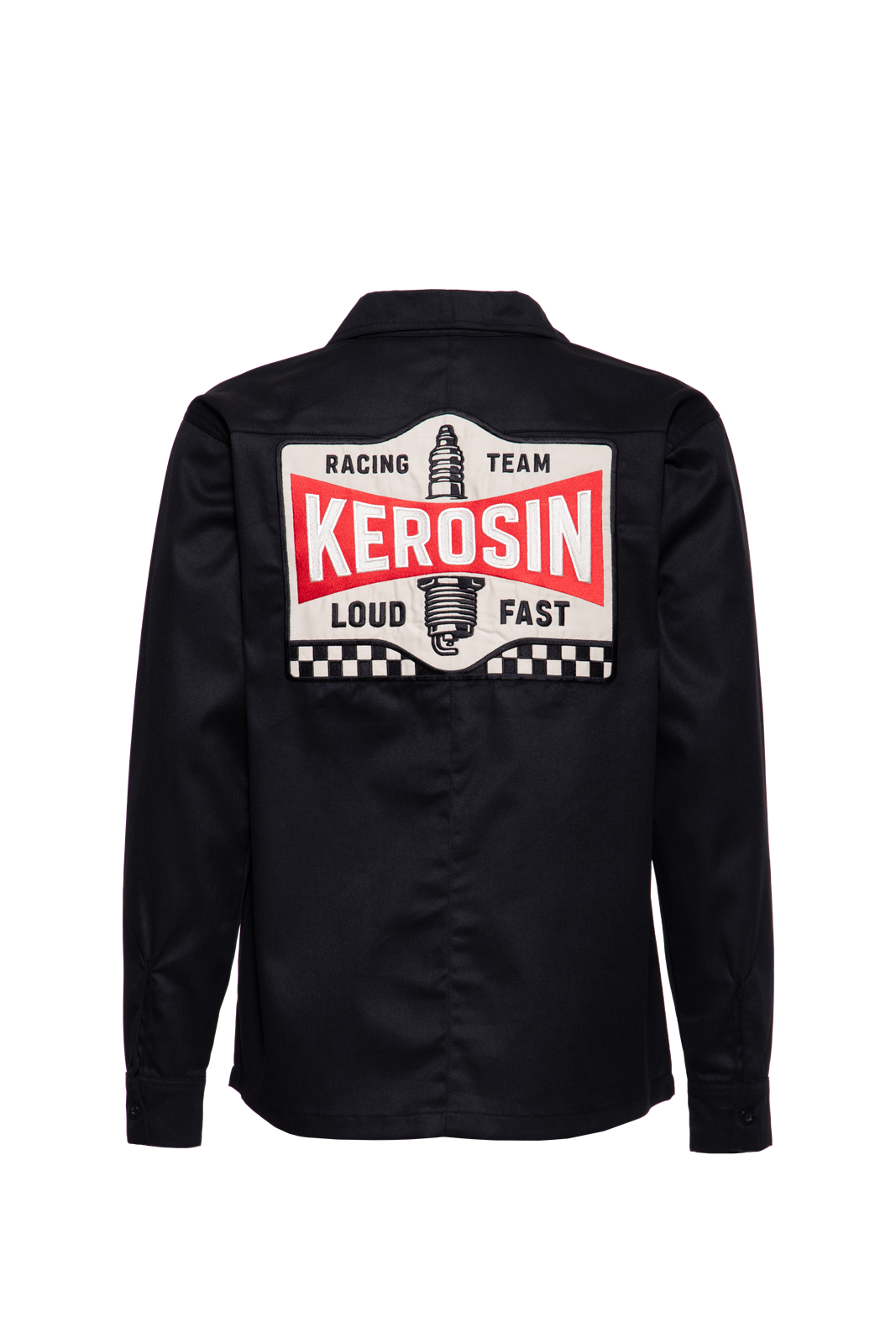 Herren Hemd Dragstrip "Racing team" in Black