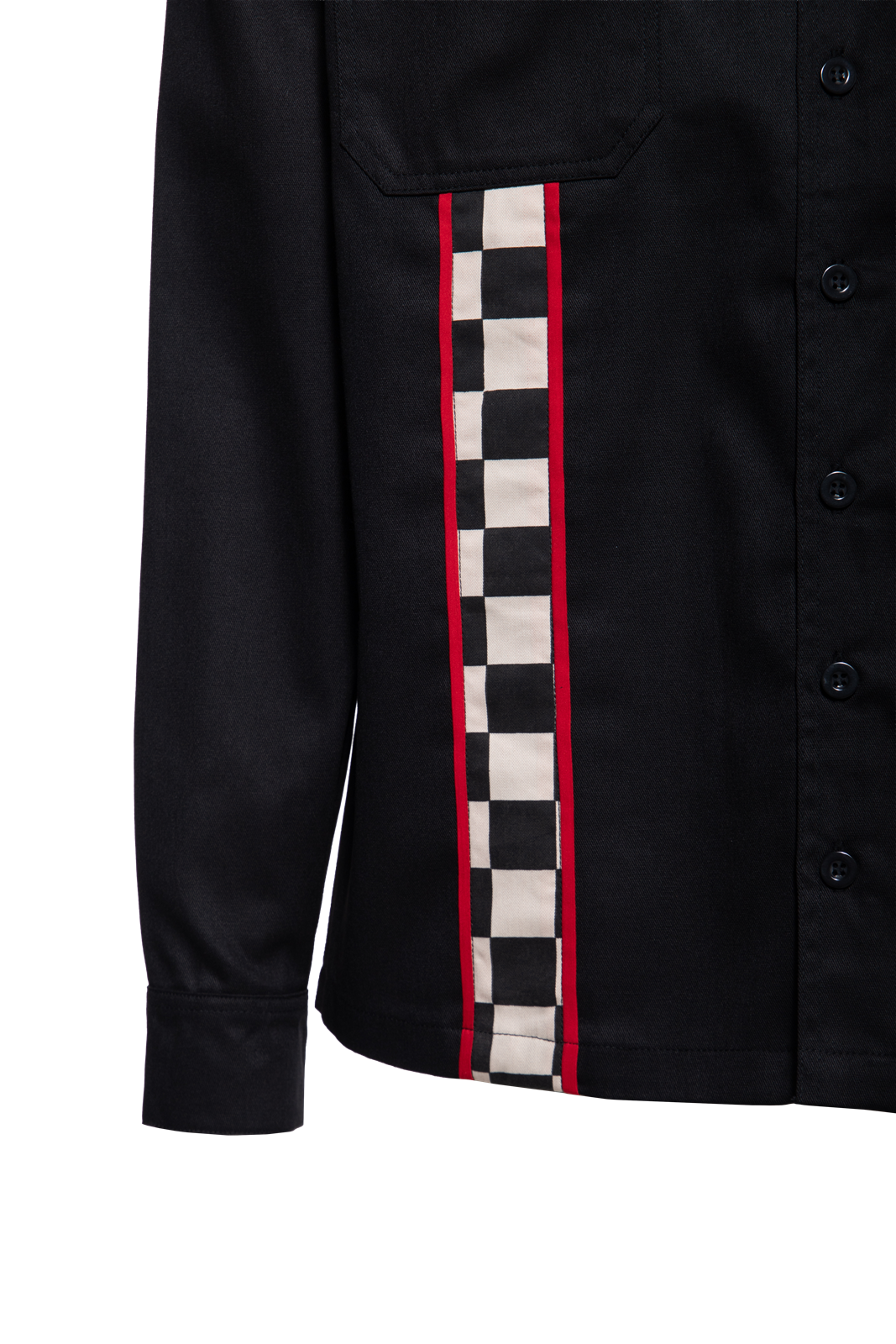 Herren Hemd Dragstrip "Racing team" in Black