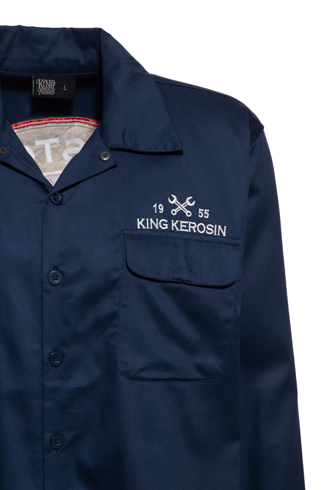 Herren Workwear Hemd "Garagebuilt" in Navy