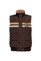 Herren Weste "with all due respect" in Brown
