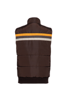 Herren Weste "with all due respect" in Brown