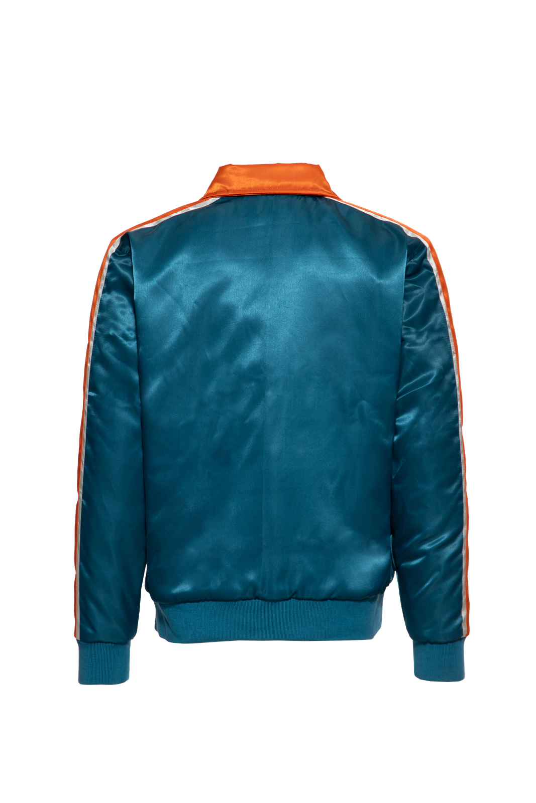 Herren Satin Jacke "Kustom Kulture" in Petrol