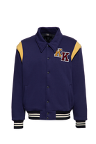 Herren College Jacke "Rockabilly Football Team" in Dark Navy