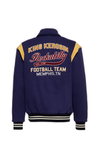 Herren College Jacke "Rockabilly Football Team" in Dark Navy