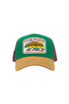Herren Trucker Cap "Explore the nature, California" in Brown