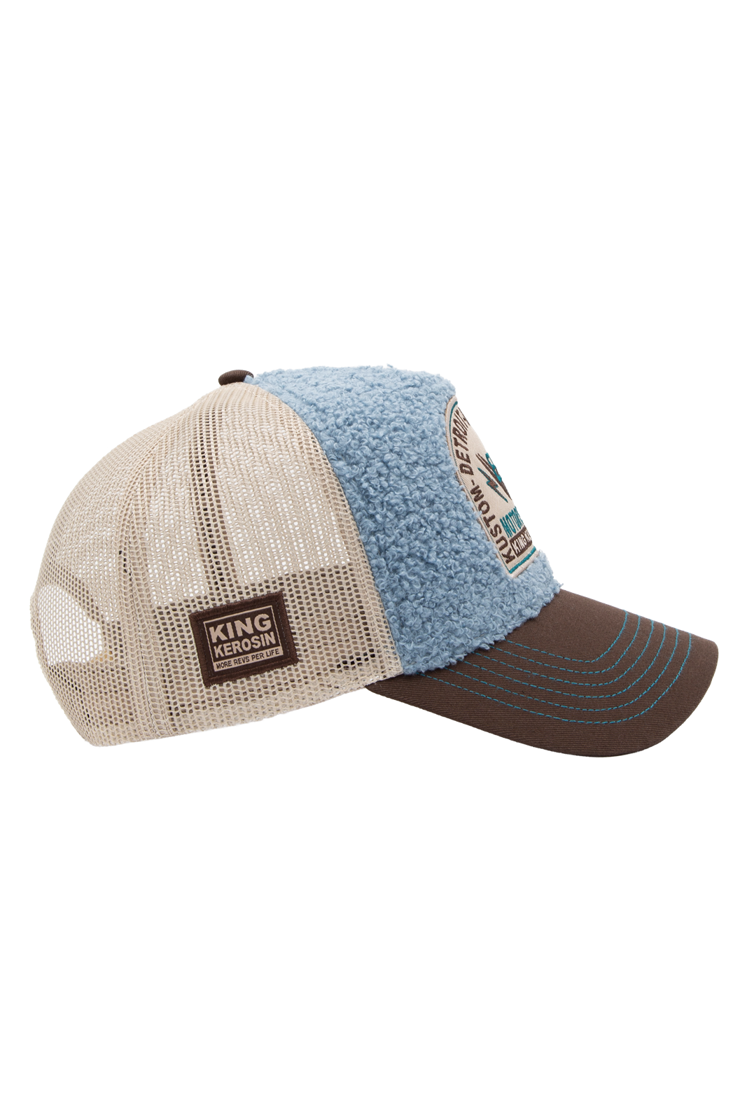 Herren Trucker Cap Teddy in Turquoise
