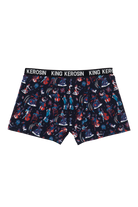 Herren Boxershorts "Rockabilly Pin-up" in Black
