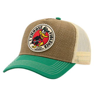 Trucker Cap 'I Choose Violence' in Braun