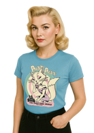 Damen T-Shirt "Talk sweet" in Light Blue