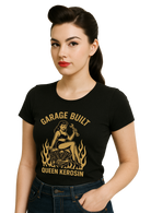 Damen T-Shirt "Garage built" in Black