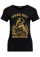Damen T-Shirt "Garage built" in Black