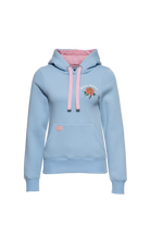 Damen Hoodie "Fuck you" in Light Blue