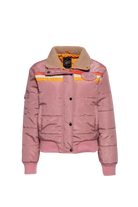 Damen Puffer Jacke "I`m not your babe" in Rose