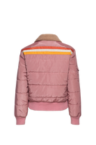 Damen Puffer Jacke "I`m not your babe" in Rose