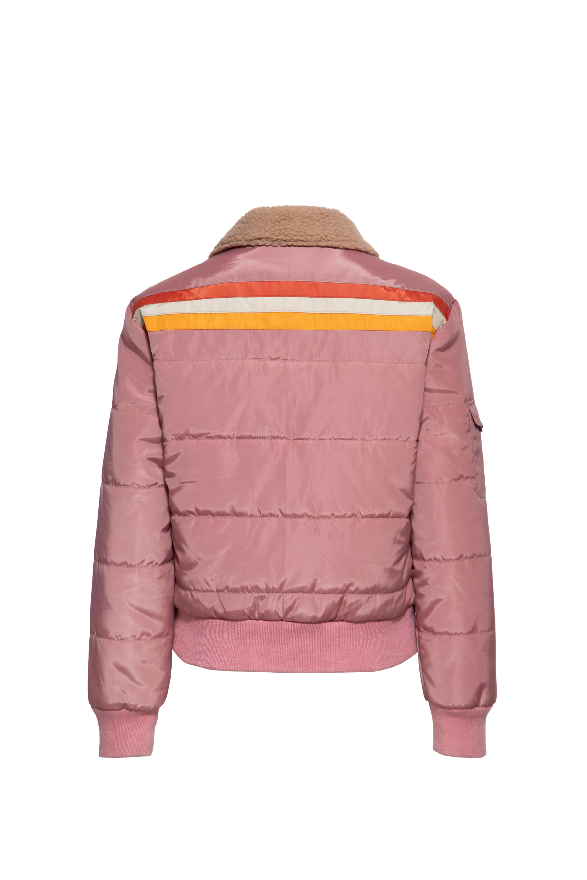 Damen Puffer Jacke "I`m not your babe" in Rose