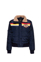 Damen Puffer Jacke "California" in Dark Navy