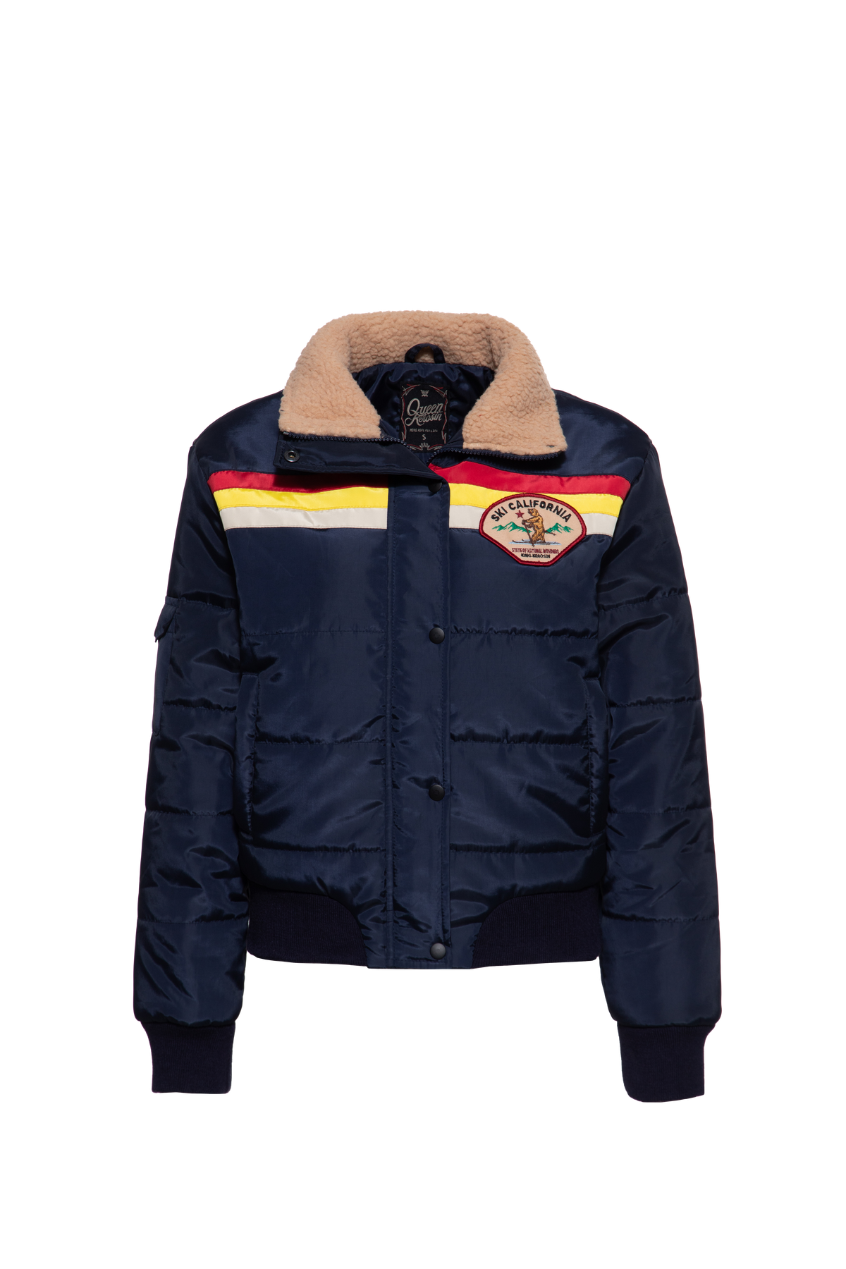 Damen Puffer Jacke "California" in Dark Navy