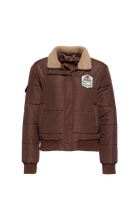 Damen Puffer Jacke "Take me to the montains" in Brown