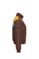 Damen Puffer Jacke "Take me to the montains" in Brown