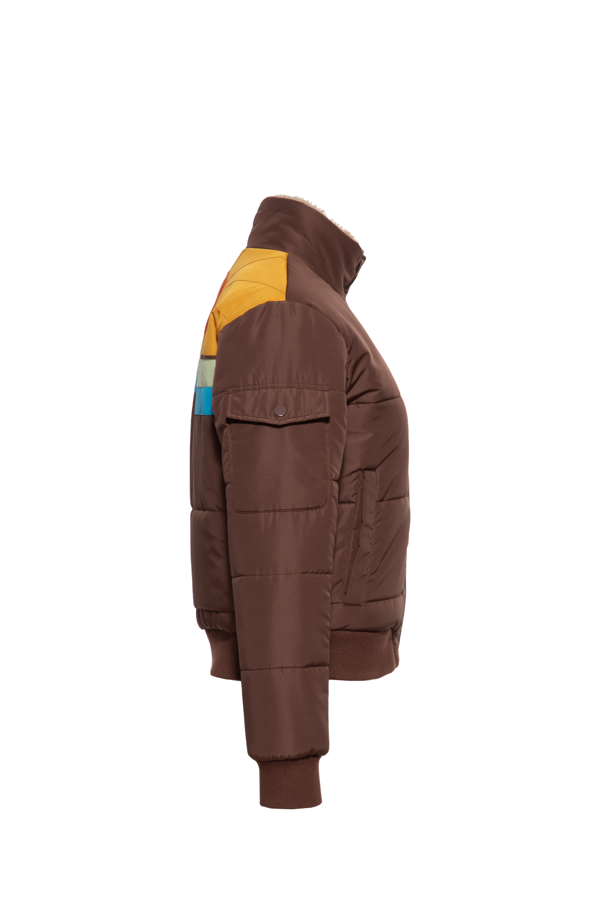 Damen Puffer Jacke "Take me to the montains" in Brown