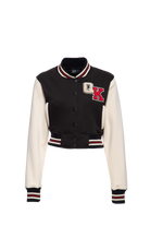Damen College Jacket ""Purrfectly Rebellious" in Black