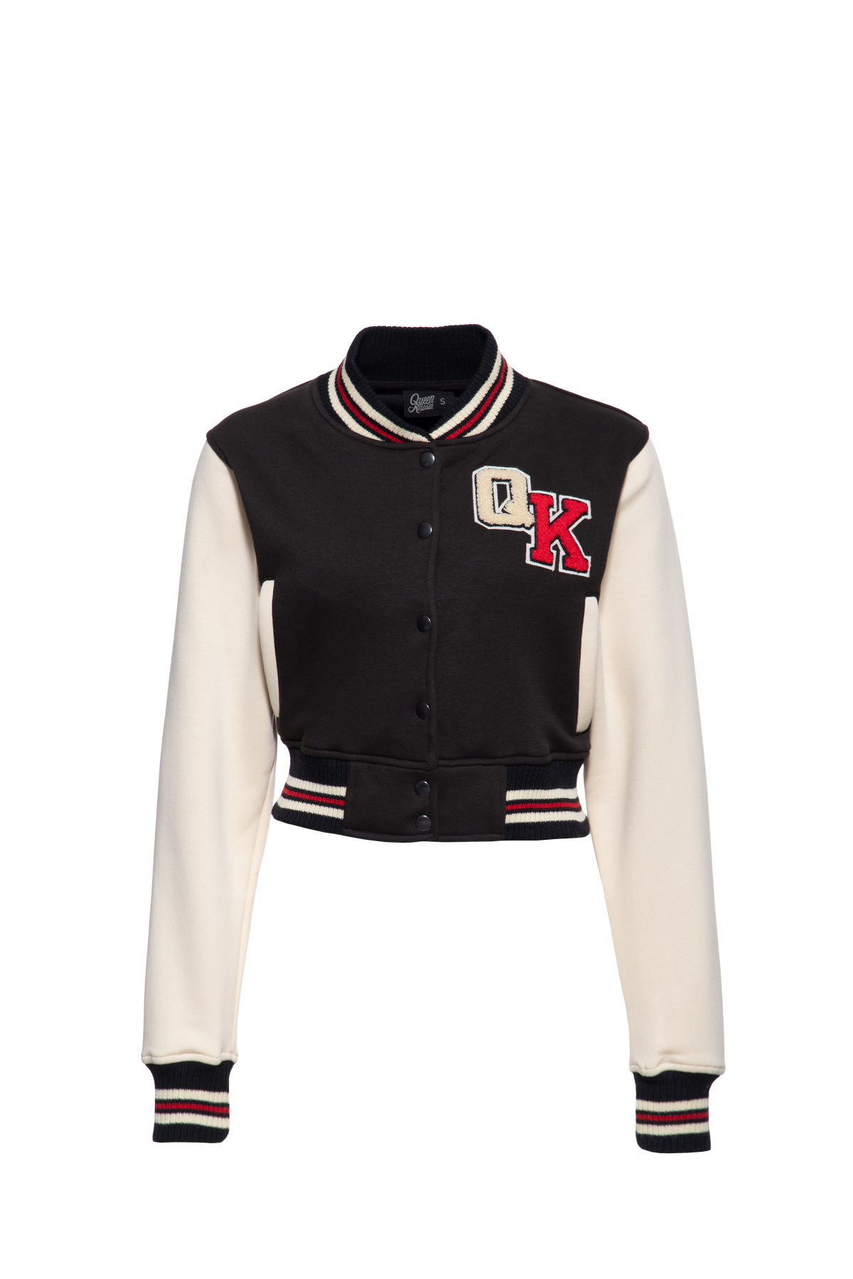 Damen College Jacket ""Purrfectly Rebellious" in Black