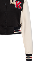 Damen College Jacket ""Purrfectly Rebellious" in Black
