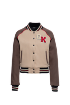 Damen College Jacket "Texas High Cheerleaders" in Brown