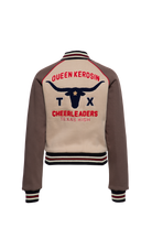 Damen College Jacket "Texas High Cheerleaders" in Brown