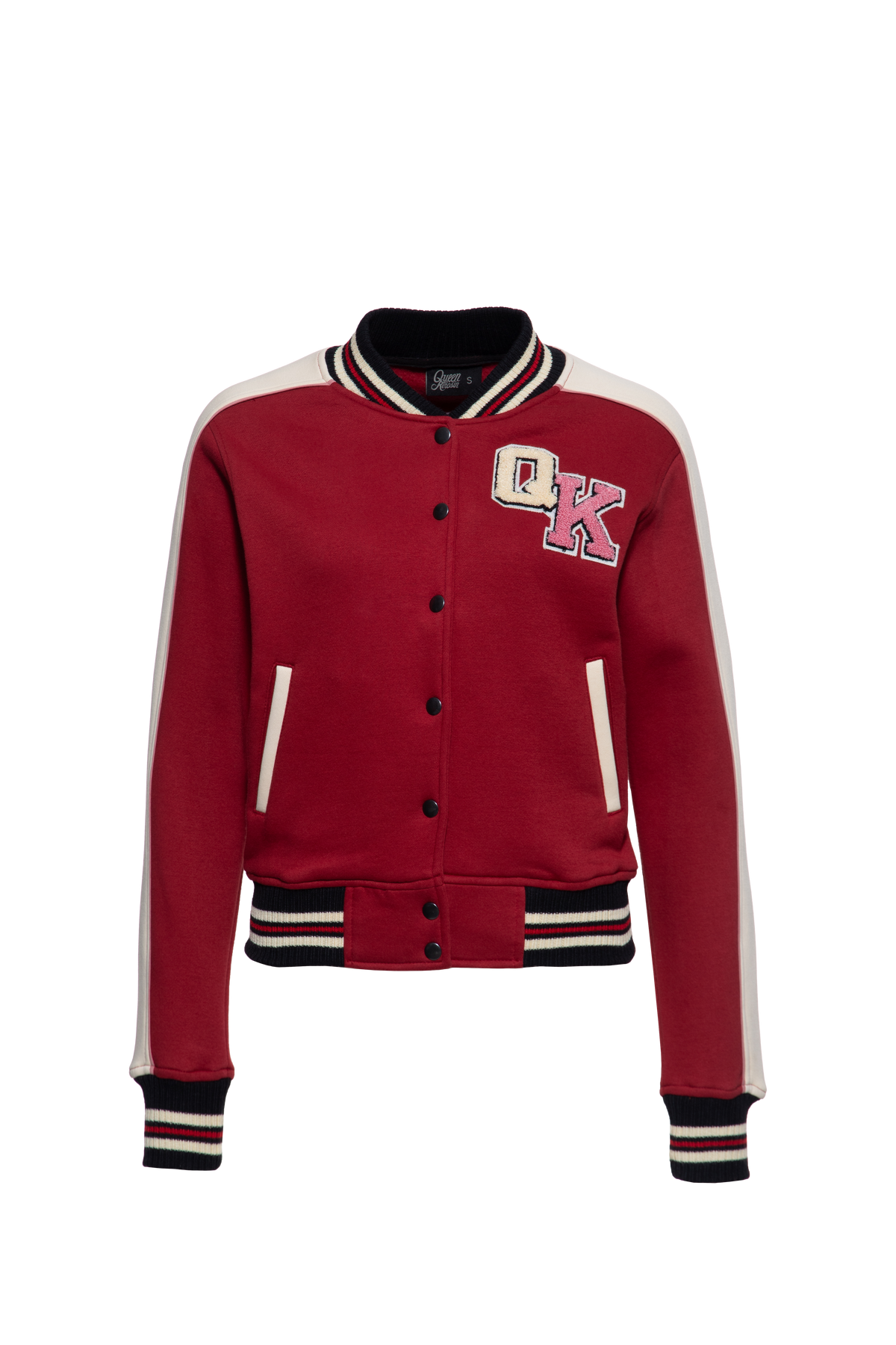 Damen College Jacket "I don't care" in Bordeaux