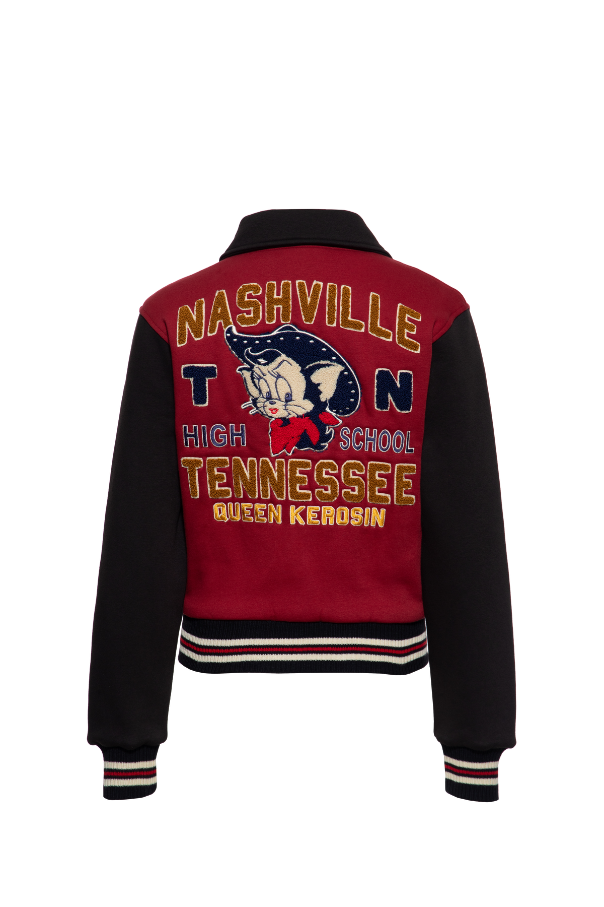 Damen College Jacket  "Nashville High School" in Bordeaux