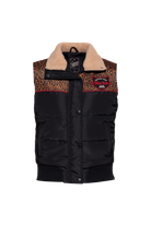 Damen Quilted Weste "Wild Side" in Leopard
