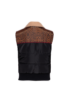 Damen Quilted Weste "Wild Side" in Leopard